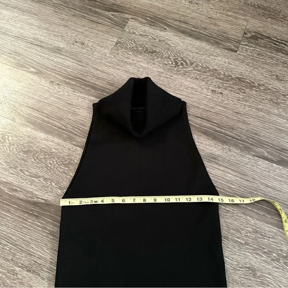 Alice + Olivia Sleeveless Turtleneck Knit
